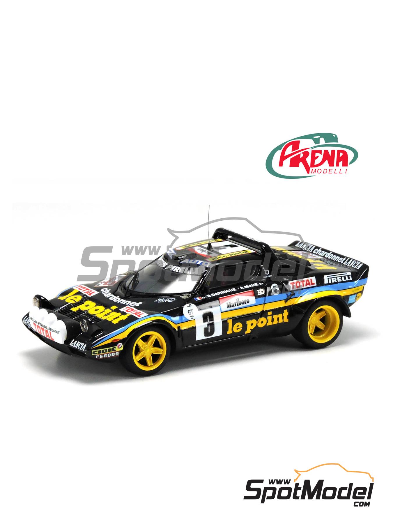 Solido Top 43 1/43 - Lancia Stratos Le Point Tour De France 1980 - Noire
